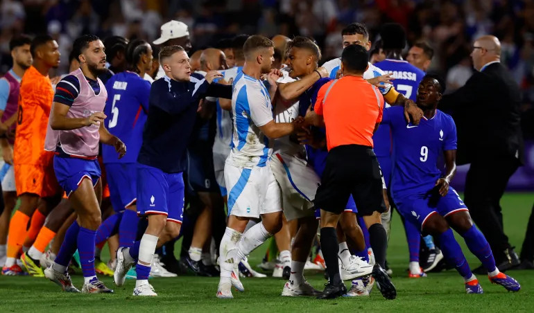 France Won Against Argentina in Olympic Men’s Soccer Quarterfinal